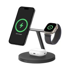 BELKIN WIZ032KQBK BOOSTCHARGE PRO 3-IN-1 WIRELESS Ασύρματη Φόρτιση 3-σε-1: Ταχύτητα, Ασφάλεια και ΕυκολίαΑυτή η βάση φόρτισης έχει σχεδιαστεί για να καλύπτει όλες τις ανάγκες σας, προσφέροντας ταυτόχρ