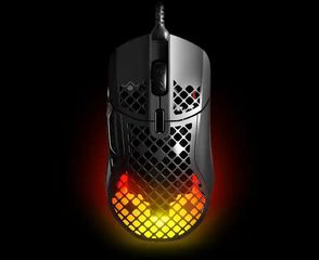 STEEL SERIES 62401 Aerox 5 Ultra Lightweight Super-Fast Mouse με AquaBarrierPrismSync RGB 3 ζωνών με 16,8 εκατομμύρια ρυθμιζόμενα χρώματαΕξαιρετικά ελαφρύ design με διάτρητο κέλυφος 74g για γρήγορο ga