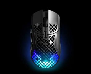 STEEL SERIES 62406 Aerox 5 Wireless Ultra Lightweight Super-Fast Mouse με AquaBarrierPrismSync RGB 3 ζωνών με 16,8 εκατομμύρια ρυθμιζόμενα χρώματαΕξαιρετικά ελαφρύ design με διάτρητο κέλυφος 74g για γ