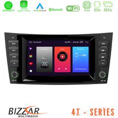 BIZZAR U-4T-MB99 OEM Mercedes E Class/CLS Class (W211/W219) 4core Android12 2+32GB Navigation Multimedia Deckless 7" με Carplay/AndroidAuto