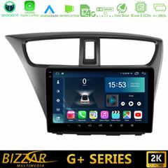 BIZZAR U-G-HD0941 G+ Series Honda Civic Hatchback 2012-2015 8core Android14 6+128GB Navigation Multimedia Tablet 9"
