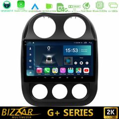 BIZZAR U-G-JP0076 G+ Series Jeep Compass 2010-2016 8core Android14 6+128GB Navigation Multimedia Tablet 10"