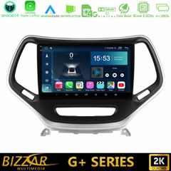BIZZAR U-G-JP0077S G+ Series Jeep Cherokee 2014-2019 8core Android14 6+128GB Navigation Multimedia Tablet 9" (Ασημί Χρώμα)