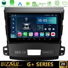 BIZZAR U-G-MT662 G+ Series Mitsubishi Outlander/Citroen C-Crosser/Peugeot 4007 8core Android14 6+128GB Navigation Multimedia Tablet 9"
