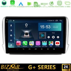 BIZZAR U-G-PG0164 G+ Series Peugeot 208/2008 8core Android14 6+128GB Navigation Multimedia Tablet 10"