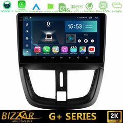BIZZAR U-G-PG0688 G+ Series Peugeot 207 8core Android14 6+128GB Navigation Multimedia Tablet 9"