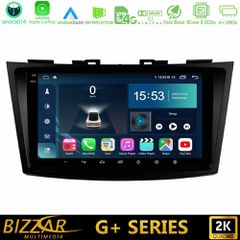 BIZZAR U-G-SZ523 G+ Series Suzuki Swift 2011-2016 8core Android14 6+128GB Navigation Multimedia Tablet 9"