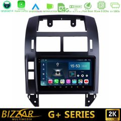 BIZZAR U-G-VW1229 G+ Series VW Polo 2002-2009 8core Android14 6+128GB Navigation Multimedia 9"