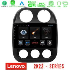 LENOVO U-LEN-JP0076 Car Pad Jeep Compass 2010-2016 4Core Android 13 2+32GB Navigation Multimedia Tablet 10"