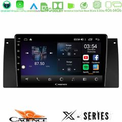 CADENCE U-X-BM0604 X Series BMW 5 Series (E39) / X5 (E53) 8core Android 14 4+64GB Navigation Multimedia Tablet 9"