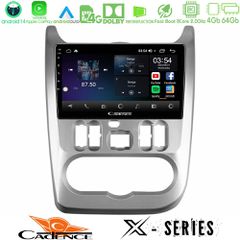 CADENCE U-X-DC0766 X Series Dacia Duster/Sandero/Logan 8core Android 14 4+64GB Navigation Multimedia Tablet 9"