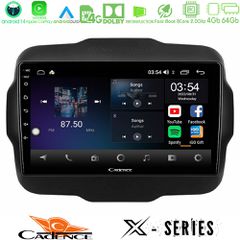 CADENCE U-X-JP134 X Series Jeep Renegade 2015-2019 8core Android 14 4+64GB Navigation Multimedia Tablet 9"