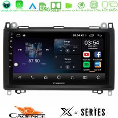 CADENCE U-X-MB0759 X Series Mercedes A/B/Vito/Sprinter Class 8core Android 14 4+64GB Navigation Multimedia 9"