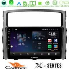 CADENCE U-X-MT0557 X Series Mitsubishi Pajero 2008-2009 8core Android 14 4+64GB Navigation Multimedia Tablet 9"