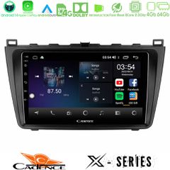 CADENCE U-X-MZ0233 X Series Mazda 6 2008-2012 8core Android 14 4+64GB Navigation Multimedia Tablet 9"