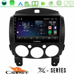 CADENCE U-X-MZ0667 X Series Mazda 2 2008-2014 8core Android 14 4+64GB Navigation Multimedia Tablet 9"
