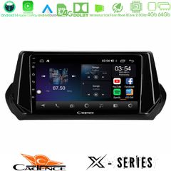 CADENCE U-X-PG1071 X Series Peugeot 208 2019-2023 8Core Android 14 4+64GB Navigation Multimedia Tablet 9"