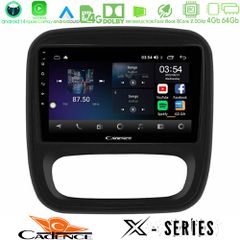 CADENCE U-X-RN1102 X Series Renault/Nissan/Opel/Fiat 8core Android 14 4+64GB Navigation Multimedia Tablet 9"