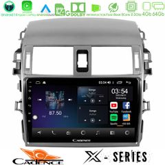 CADENCE U-X-TY0144 X Series Toyota Corolla 2008-2010 8core Android 14 4+64GB Navigation Multimedia Tablet 9"