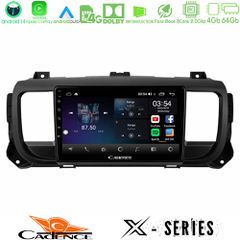 CADENCE U-X-PG0950 X Series Citroen/Peugeot/Opel/Toyota 8core Android 14 4+64GB Navigation Multimedia Tablet 9"