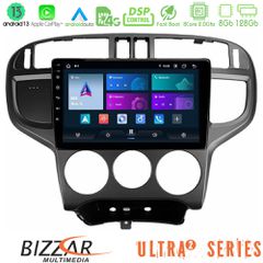 BIZZAR U-UL2-HY1024 Ultra Series Hyundai Matrix 2001-2010 8Core Android13 8+128GB Navigation Multimedia Tablet 9"