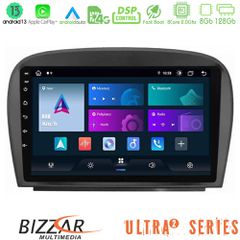 BIZZAR U-UL2-MB0479 Ultra Series Mercedes SL Class 2005-2011 8Core Android13 8+128GB Navigation Multimedia Tablet 9"