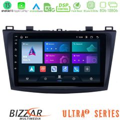 BIZZAR U-UL2-MZ0228 Ultra Series Mazda 3 2009-2014 8core Android13 8+128GB Navigation Multimedia Tablet 9"