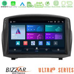 BIZZAR U-UL2-FD1451 ULTRA Series Ford Fiesta 2008-2016 8core Android13 8+128GB Navigation Multimedia Tablet 9" (Oem Style)
