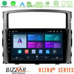 BIZZAR U-UL2-MT0557 ULTRA Series Mitsubishi Pajero 2008-2009 8core Android13 8+128GB Navigation Multimedia Tablet 9"