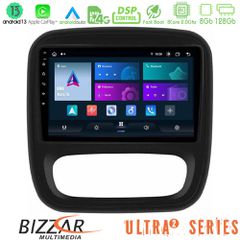 BIZZAR U-UL2-RN1102 ULTRA Series Renault/Nissan/Opel/Fiat 8core Android13 8+128GB Navigation Multimedia Tablet 9"
