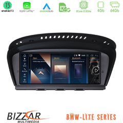BIZZAR U-BM66328U Lite Series BMW 3er/5er E90/E92/E60 CIC Android13 8Core (4+64GB) Navigation Multimedia 8.8" HD Ειδικά σχεδιασμένη οθόνη για: BMW 3er E90/92 CIC 2008 – 2012 BMW 5er E60 CIC 2008 – 201