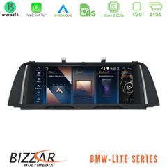 BIZZAR U-BM66319U Lite Series BMW 5 Series F10/F11 NBT Android13 8Core (4+64GB) Navigation Multimedia 10.25" HD Black Panel (OEM Style) Ειδικά σχεδιασμένη οθόνη για: BMW 5 Series F10/F11 NBT 2013 – 20