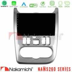 NAKAMICHI U-N44-DC0766 NAM5260 Series 4Core Android13 4+64GB Dacia Duster/Sandero/Logan Navigation Multimedia Tablet 9" Με Carplay & Android Auto