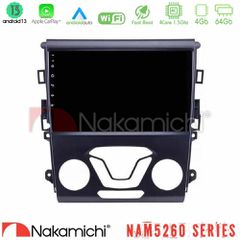 NAKAMICHI U-N44-FD0106 NAM5260 Series 4Core Android13 4+64GB Ford Mondeo 2014-2017 Navigation Multimedia Tablet 9" Με Carplay & Android Auto
