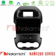 NAKAMICHI U-N44-FD0591 NAM5260 Series 4Core Android13 4+64GB Ford Ranger 2012-2016 Navigation Multimedia Tablet 9" Με Carplay & Android Auto