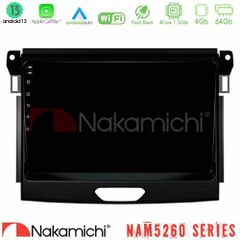 NAKAMICHI U-N44-FD0617 NAM5260 Series 4Core Android13 4+64GB Ford Ranger 2017-2022 Navigation Multimedia Tablet 9" Με Carplay & Android Auto
