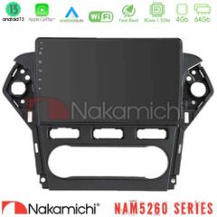 NAKAMICHI U-N44-FD0920 NAM5260 Series 4Core Android13 4+64GB Ford Mondeo 2011-2014 Navigation Multimedia Tablet 10" Με Carplay & Android Auto
