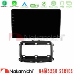 NAKAMICHI U-N44-FT1150 NAM5260 Series 4Core Android13 4+64GB Fiat 500 2016 Navigation Multimedia Tablet 9" Με Carplay & Android Auto