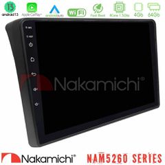 NAKAMICHI U-N44-FT483 NAM5260 Series 4Core Android13 4+64GB Fiat Ducato/Citroen Jumper/Peugeot Boxer Navigation Multimedia Tablet 9" Με Carplay & Android Auto