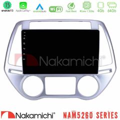 NAKAMICHI U-N44-HY0619 NAM5260 Series 4Core Android13 4+64GB Hyundai i20 2012-2014 Navigation Multimedia Tablet 9" Με Carplay & Android Auto
