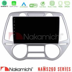 NAKAMICHI U-N44-HY0709 NAM5260 Series 4Core Android13 4+64GB Hyundai i20 2009-2012 Auto A/C Navigation Multimedia Tablet 9" Με Carplay & Android Auto
