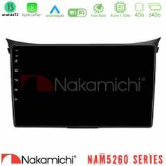 NAKAMICHI U-N44-HY0833 NAM5260 Series 4Core Android13 4+64GB Hyundai i30 2012-2017 Navigation Multimedia Tablet 9" Με Carplay & Android Auto