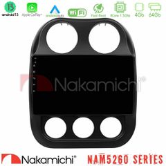 NAKAMICHI U-N44-JP0076 NAM5260 Series 4Core Android13 4+64GB Jeep Compass 2012-2016 Navigation Multimedia Tablet 10" Με Carplay & Android Auto OEM οθόνη αποτελούμενη από tablet U-NAM5260-10 ή U-NAM526