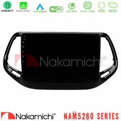 NAKAMICHI U-N44-JP0143 NAM5260 Series 4Core Android13 4+64GB Jeep Compass 2017 Navigation Multimedia Tablet 10" Με Carplay & Android Auto OEM οθόνη αποτελούμενη από tablet U-NAM5260-10 ή U-NAM5260-9 κ