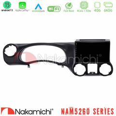 NAKAMICHI U-N44-JP0787 NAM5260 Series 4Core Android13 4+64GB Jeep Wrangler 2011-2014 Navigation Multimedia Tablet 10" Με Carplay & Android Auto