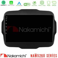NAKAMICHI U-N44-JP134 NAM5260 Series 4Core Android13 4+64GB Jeep Renegade 2015-2019 Navigation Multimedia Tablet 9" Με Carplay & Android Auto