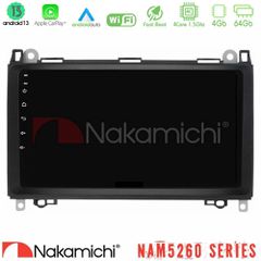 NAKAMICHI U-N44-MB0759 NAM5260 Series 4Core Android13 4+64GB Mercedes A/B/Vito/Sprinter Class Navigation Multimedia Tablet 9" Με Carplay & Android Auto