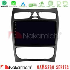 NAKAMICHI U-N44-MB1452 NAM5260 Series 4Core Android13 4+64GB Mercedes CLK Class W209 2000-2004 Navigation Multimedia Tablet 9" Με Carplay & Android Auto