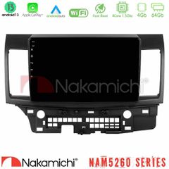 NAKAMICHI U-N44-MT232 NAM5260 Series 4Core Android13 4+64GB Mitsubishi Lancer 2008 – 2015 Navigation Multimedia Tablet 10" Με Carplay & Android Auto