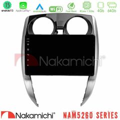 NAKAMICHI U-N44-NS0481 NAM5260 Series 4Core Android13 4+64GB Nissan Note 2013-2018 Navigation Multimedia Tablet 10" Με Carplay & Android Auto